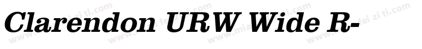 Clarendon URW Wide R字体转换